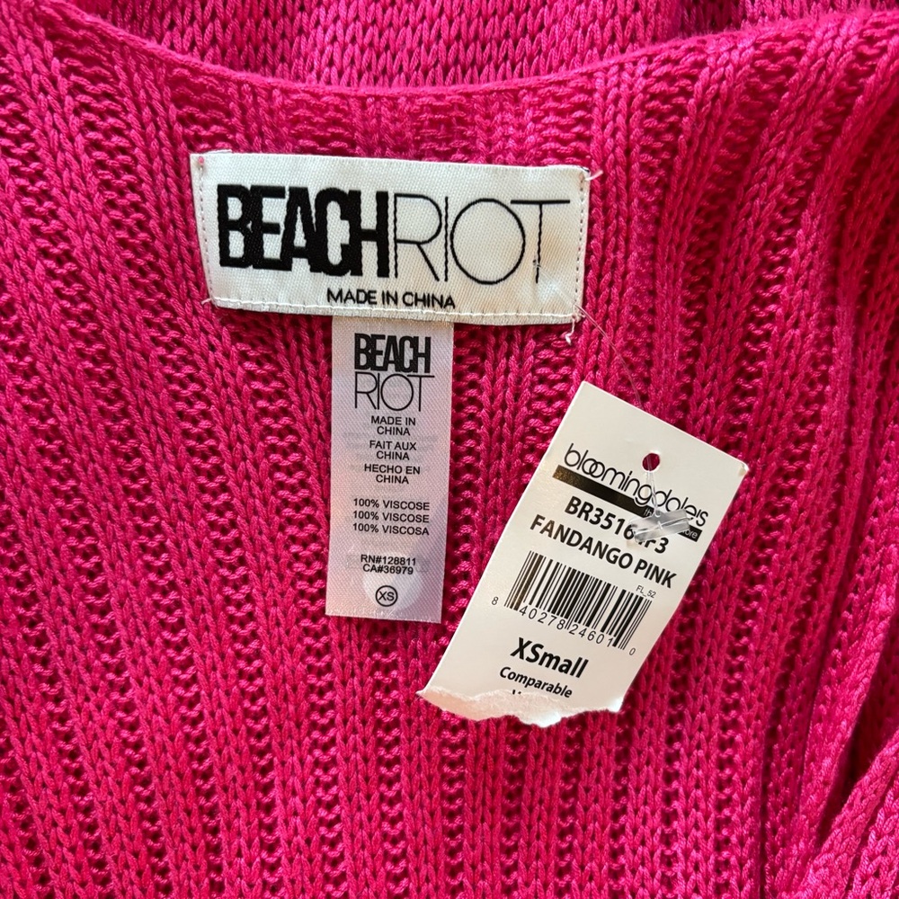 Beach Riot Tracy Maxi Dress Cover Up Fandango Pink NWT - Picture 10 of 10